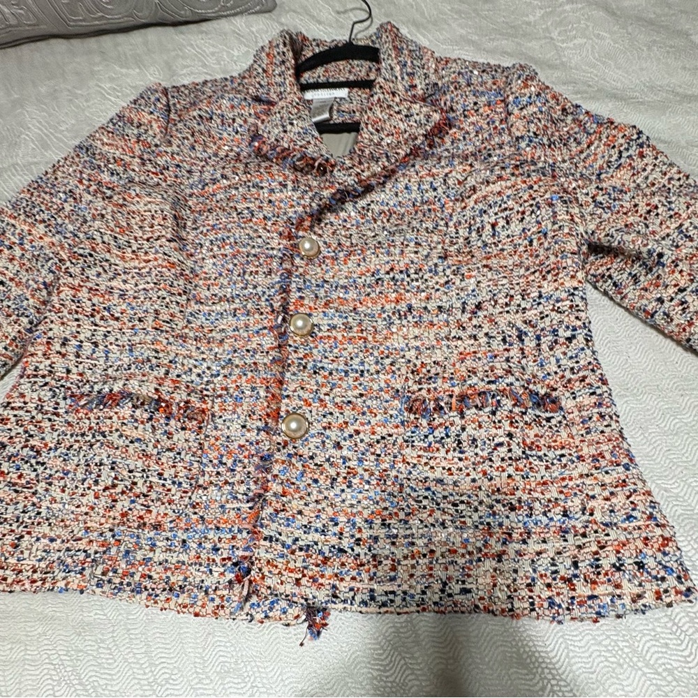 Draper’s  & Damon’s PM Multicolor Tweed Women's Jacket